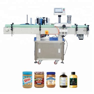 चीन चिकित्सा / कमोडिटी / खाद्य पदार्थों के लिए लंबवत स्वयं चिपकने वाला बोतल लेबलिंग मशीन आपूर्तिकर्ता